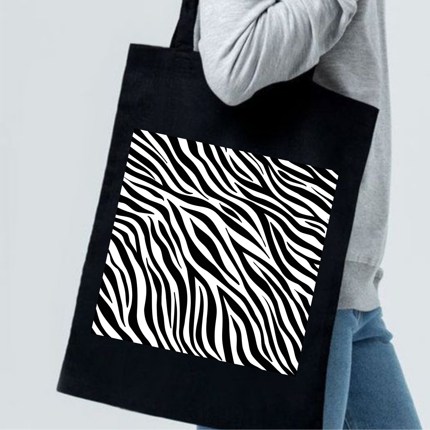Zebra Print Tote Bag