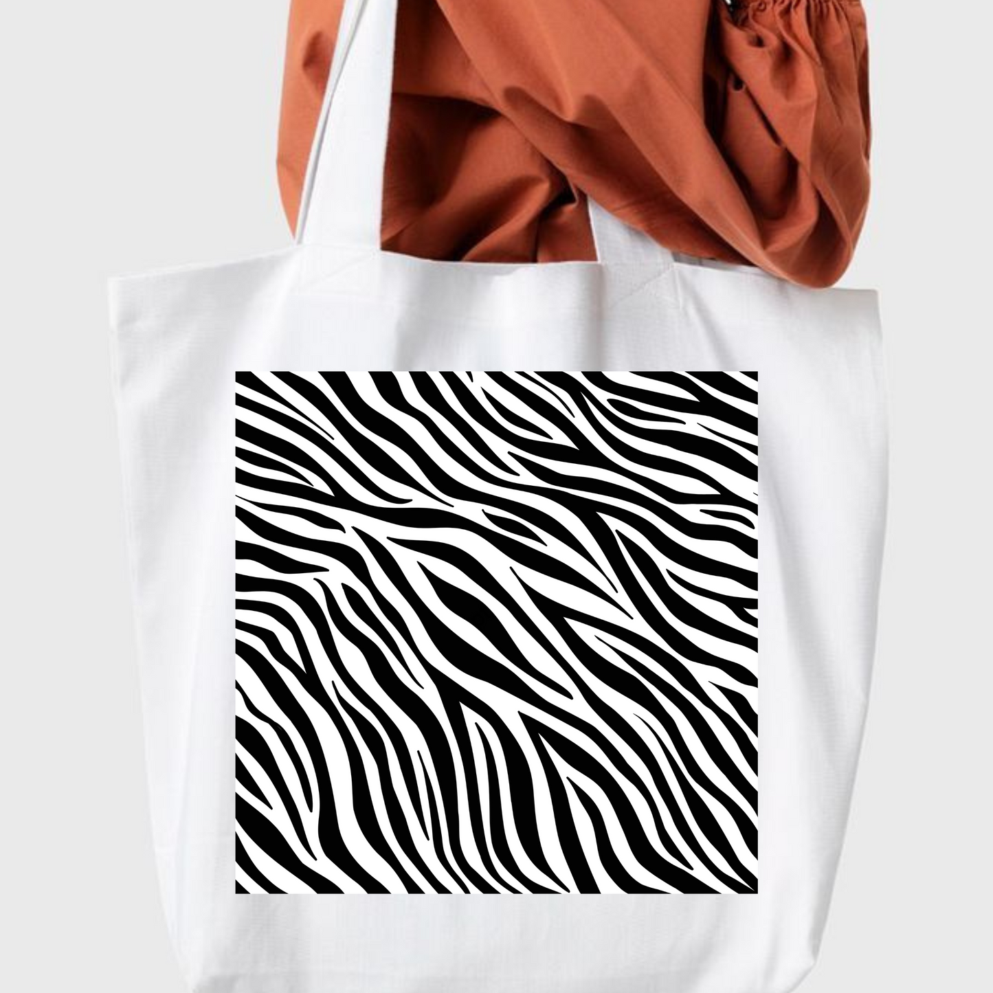 Zebra Print Tote Bag