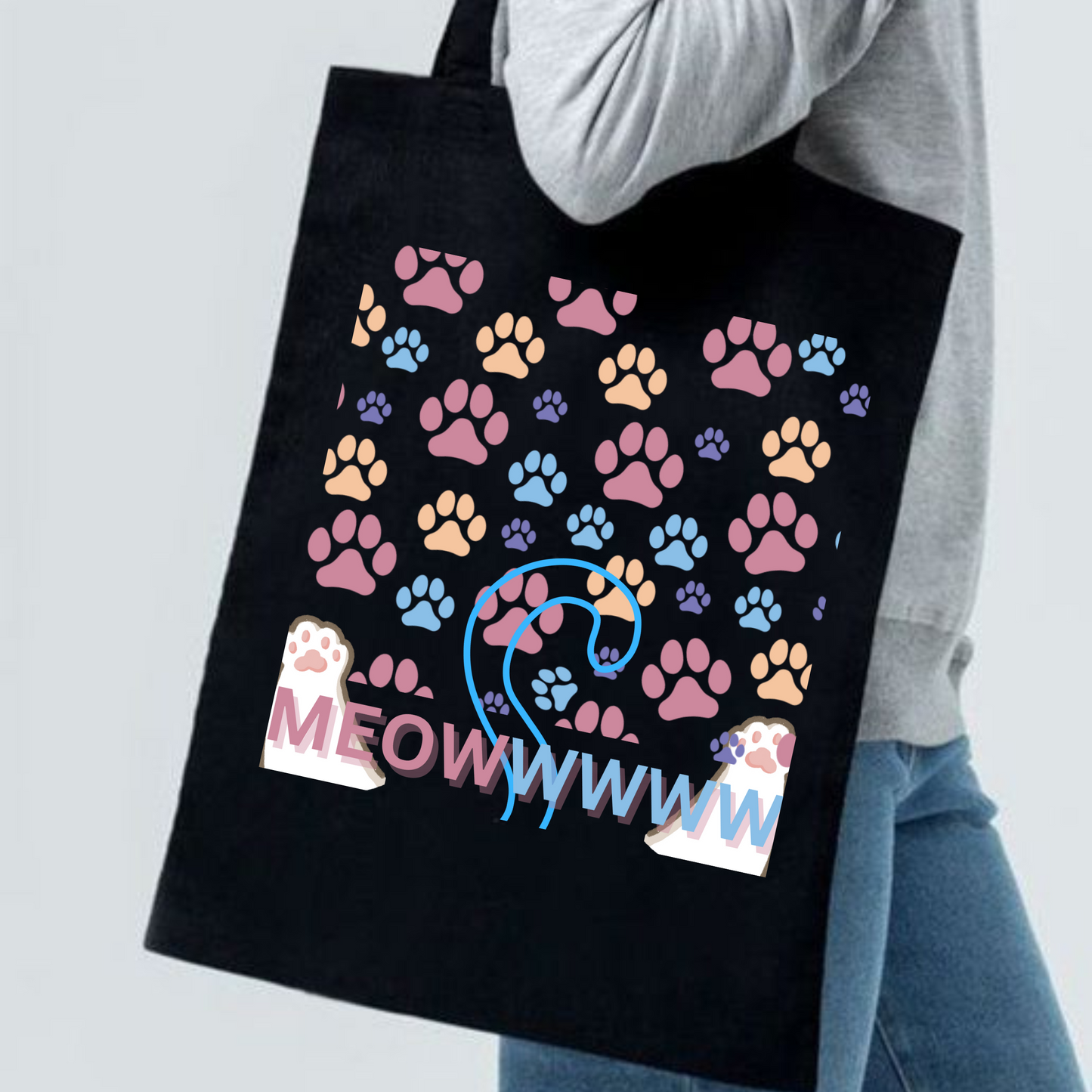 Meowwwww Print Tote Bag