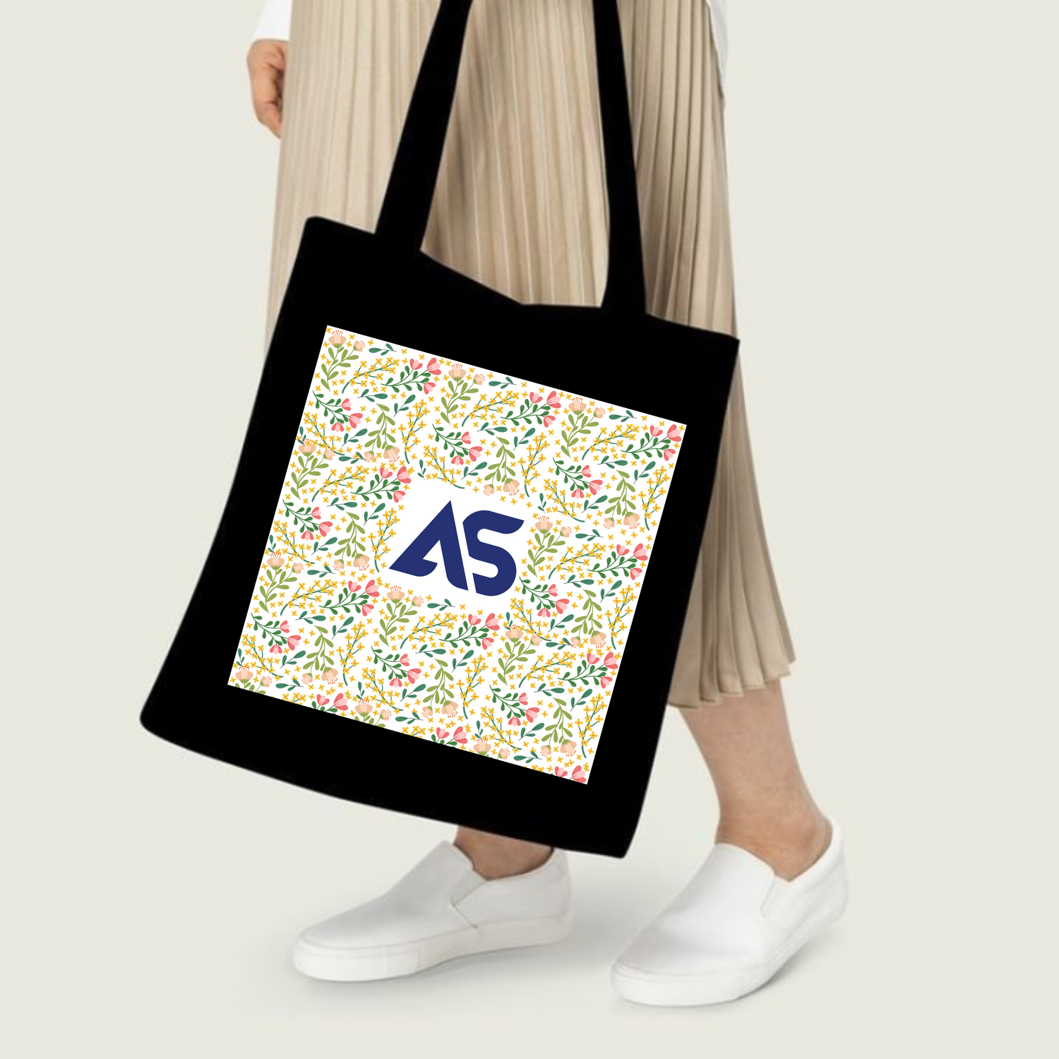 Large Zipper Tote Bag