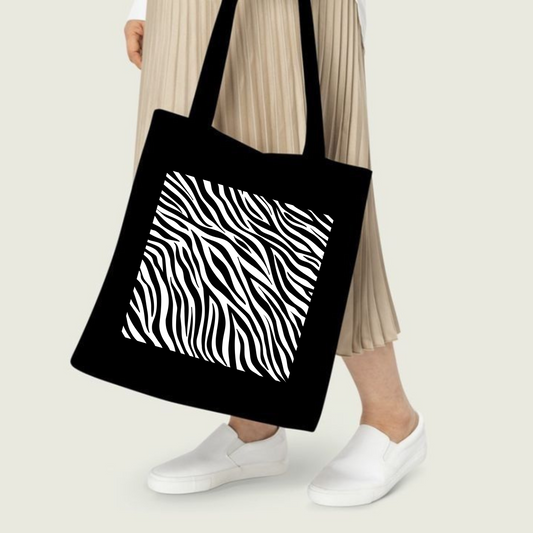 Zebra Print Tote Bag